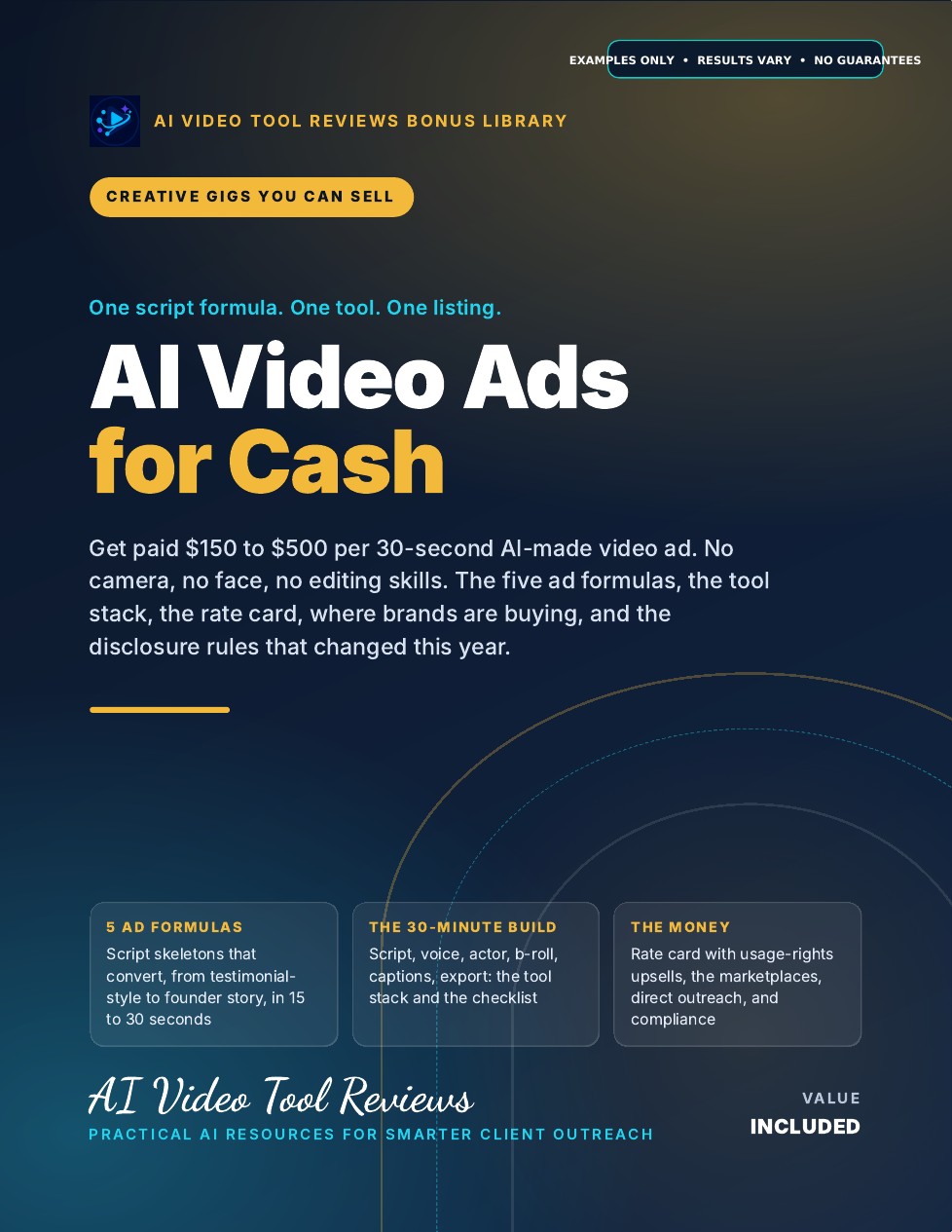 AI Video Ad Client Offer Kit bonus cover